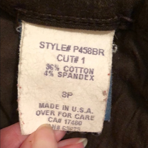 Brown NYDJ Petite Jeans Size 8P - Picture 6 of 13